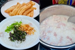 Không cần ra quán, chỉ mất 30 phút có nồi cháo sườn sụn siêu ngon đãi cả nhà