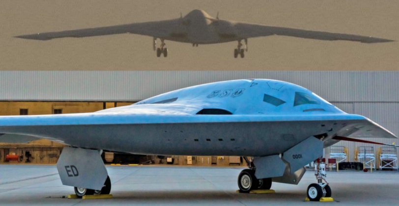 Oanh tạc cơ B-21 có thiết kế tương tự B-2 nhưng nhỏ hơn và cơ động hơn. Ảnh: Military Watch.