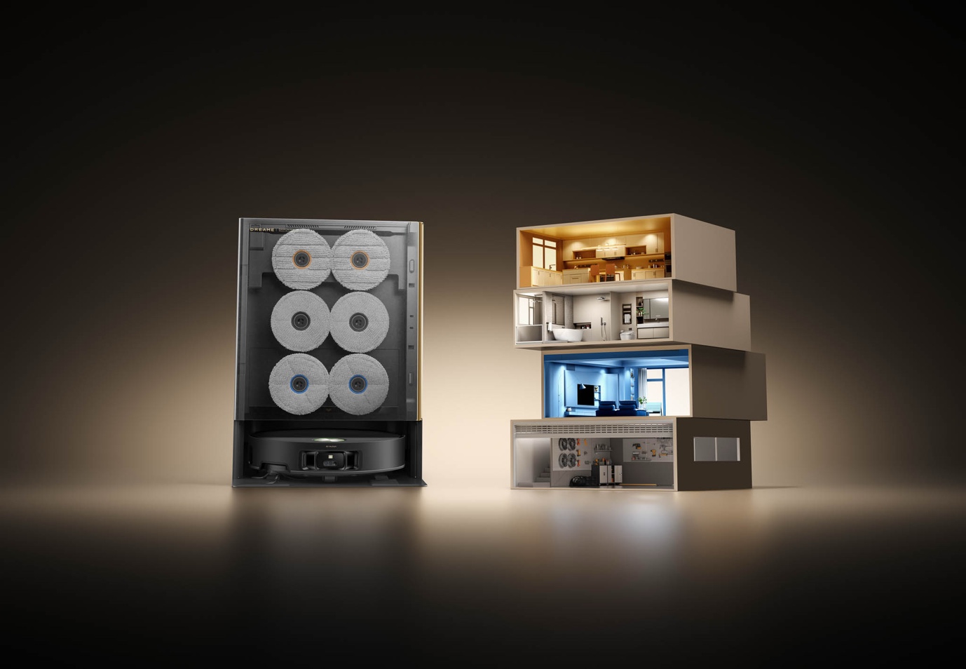 Robot hút bụi, lau nhà tự thay giẻ đầu tiên trên thế giới - 1