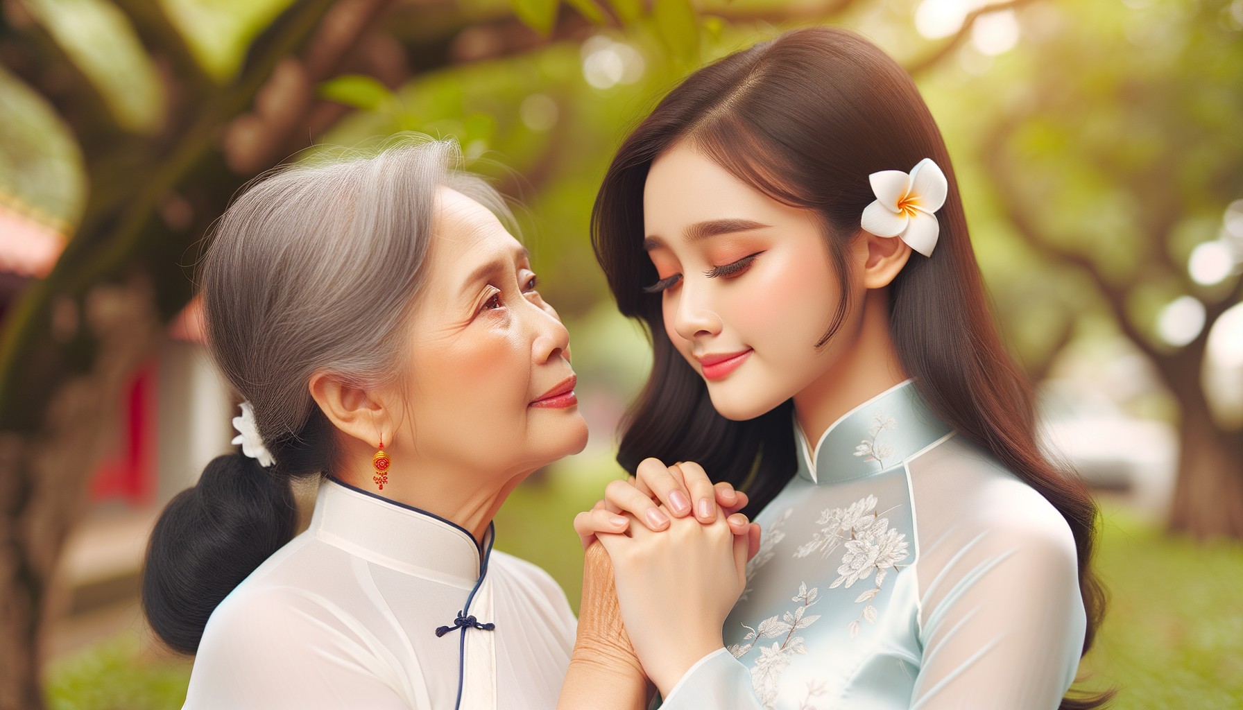 Vu Lan không chỉ là một mùa lễ, mà còn là mùa của thức tỉnh, của những trái tim biết tri ân và sẻ chia. (Ảnh minh họa AI)