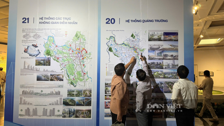 Quy hoạch tổng thể Thủ đô Hà Nội tầm nhìn 100 năm đặt ra mục tiêu tăng trưởng GRDP của Hà Nội trên 11% trong 20 năm tới. Cùng với đó, định hướng xây dựng không gian ngầm khu vực trung tâm đạt trên 20% vào năm 2045 và khoảng 40% vào năm 2065. Trong cấu trúc "đa lớp", Hà Nội xác định 4 lớp giá trị cùng tồn tại gồm di sản - văn hóa, sinh thái - tự nhiên, xã hội - cộng đồng và kinh tế - hạ tầng số. Ảnh: Anh Văn