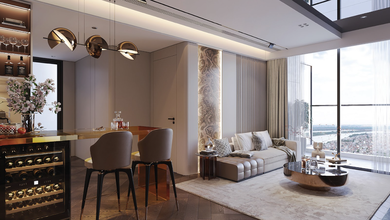 Căn hộ 2 phòng ngủ diện tích từ 69,8-87,1m² tại Sunshine River Park