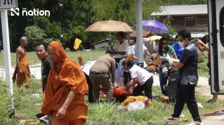 Hiện trường vụ tai nạn. (Ảnh: Nation Thailand)