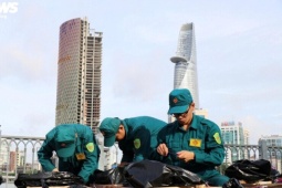 Trận địa pháo hoa sẵn sàng khai hỏa mừng 50 năm Thành phố mang tên Bác