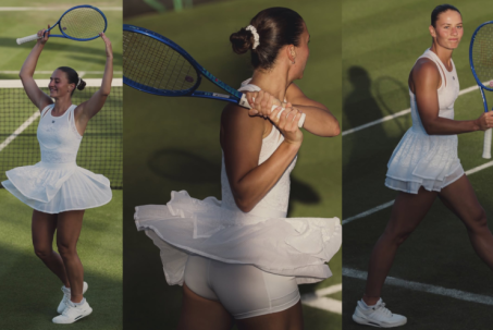 "Nữ hoàng đẹp nhất Wimbledon" chơi tennis như múa ballet trên sân cỏ