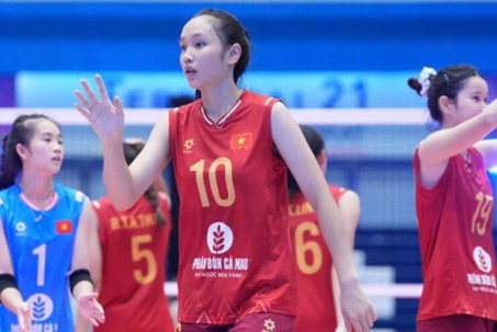 Dàn chân dài U18 Việt Nam đấu sao trẻ Hàn Quốc cao 1m93 tại giải bóng chuyền châu Á