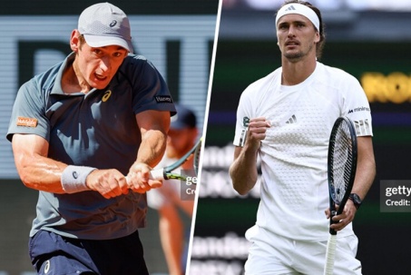 Trực tiếp tennis Royer - Zverev: Tốc hành set 1, thẳng tiến set 2 (Wimbledon)