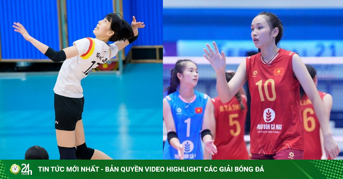 Dàn chân dài U18 Việt Nam đấu sao trẻ Hàn Quốc cao 1m93 tại giải bóng chuyền châu Á