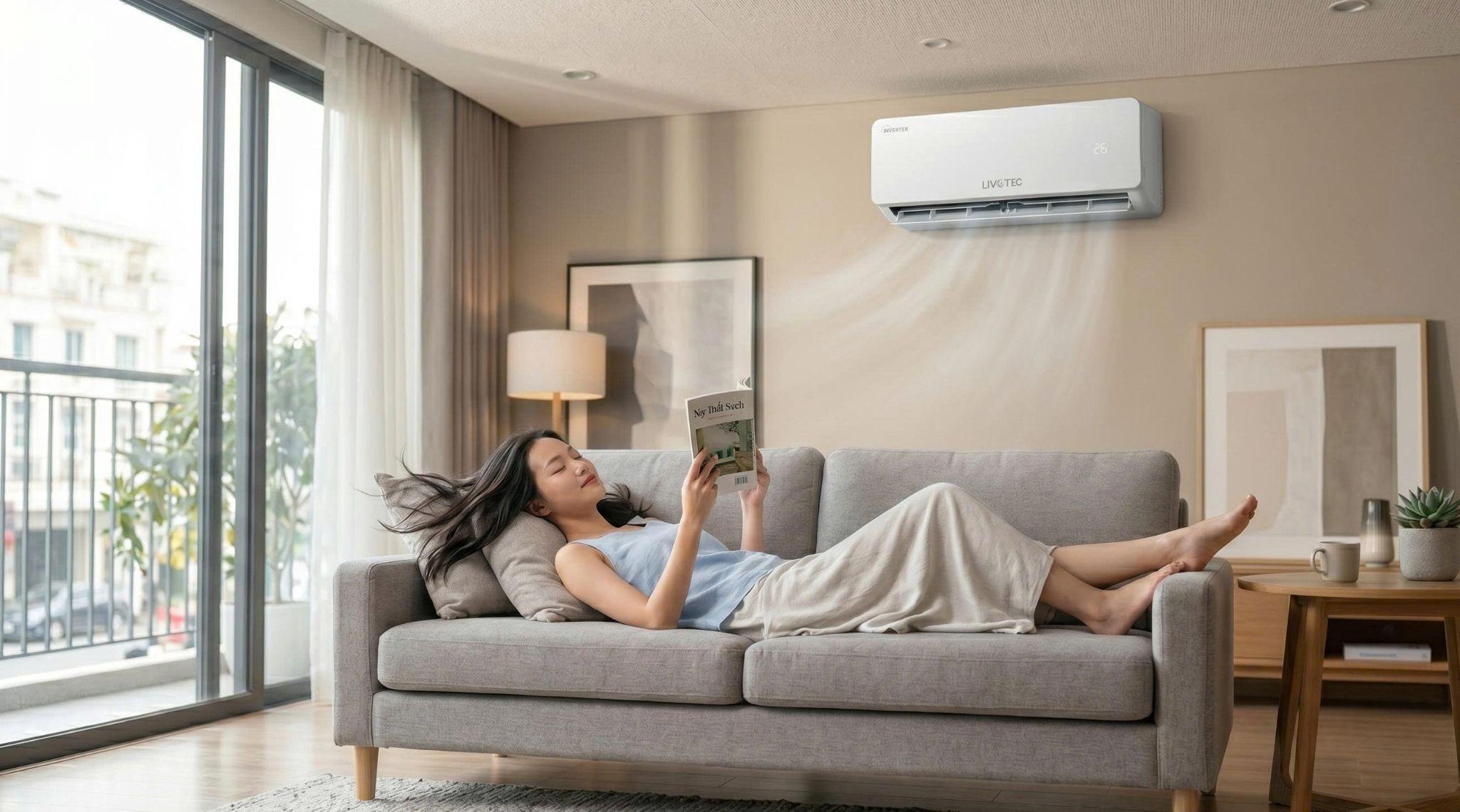 Điều hòa Livotec DHV Series có khả năng làm lạnh nhanh trong 30 giây