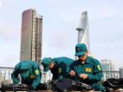 Trận địa pháo hoa sẵn sàng khai hỏa mừng 50 năm Thành phố mang tên Bác