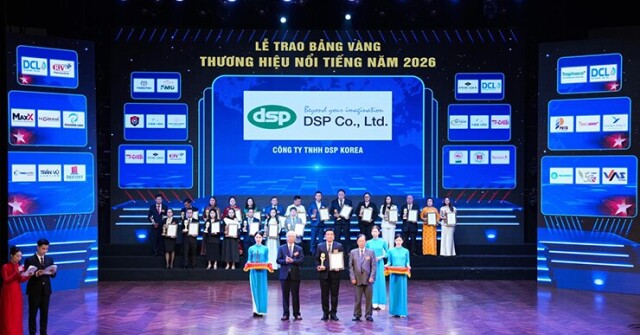 DSP Korea được vinh danh ở nhiều hạng mục về thương hiệu, sản phẩm và doanh nghiệp FDI tiêu biểu năm 2026