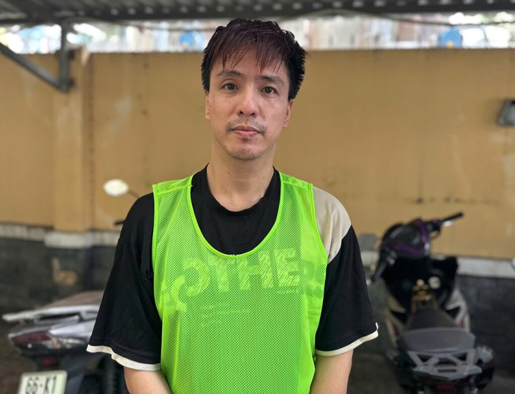 Tăng Nhật Tuệ tại cơ quan điều tra. Ảnh: Công an TP HCM