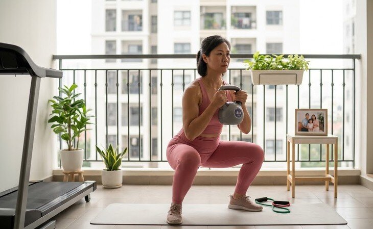 Để giảm cân nhưng không mất cơ, cần kết hợp các bài tập hợp lý cùng chế độ ăn lành mạnh.