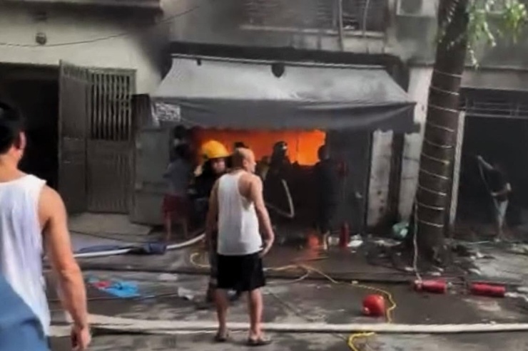 Hiện trường vụ cháy.