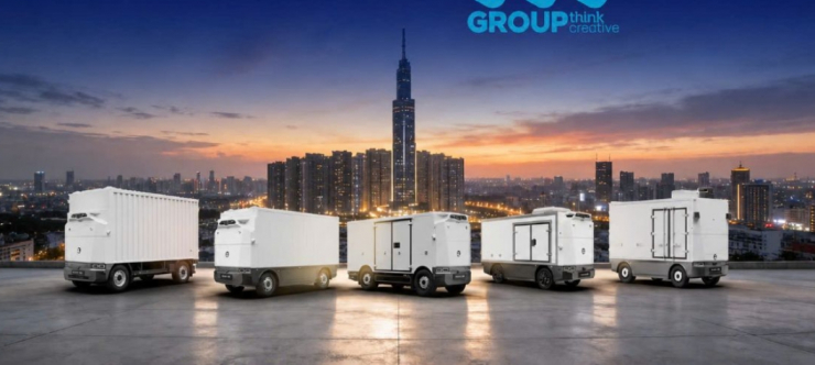 Hình ảnh minh họa xe tự hành chở hàng (Ảnh: HCMC C4IR cung cấp)