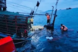 Chìm tàu cá ở Cô Tô do giông lốc, 7 ngư dân gặp nạn