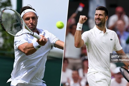 Trực tiếp tennis Rinderknech - Djokovic: Dấu hỏi cho Nole (Wimbledon)