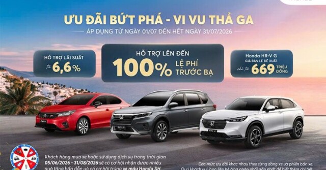 Honda Việt Nam ưu đãi bứt phá – vi vu thả ga
