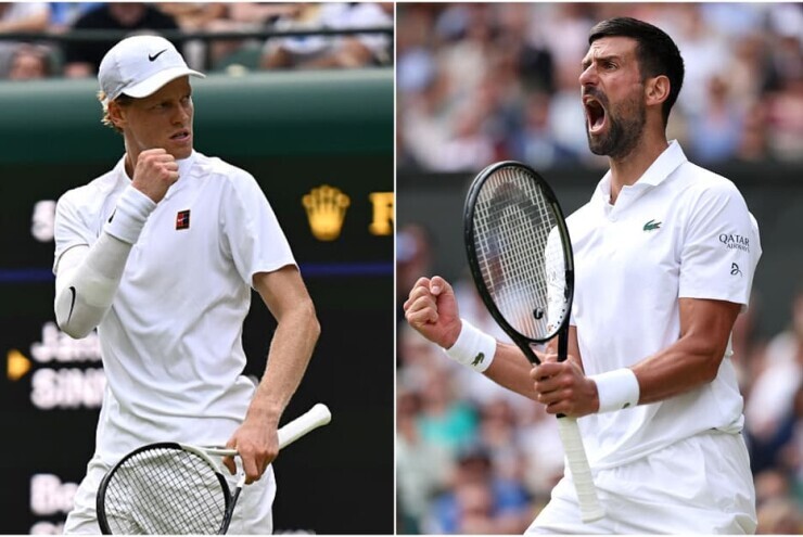 Sinner tiến hóa mạnh mẽ, Djokovic bật chế độ "quái kiệt sinh tồn" ở Wimbledon