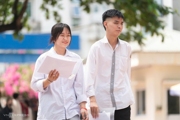 Thí sinh thi tốt nghiệp THPT 2026 tại Hà Nội. Ảnh: Hoàng Giang