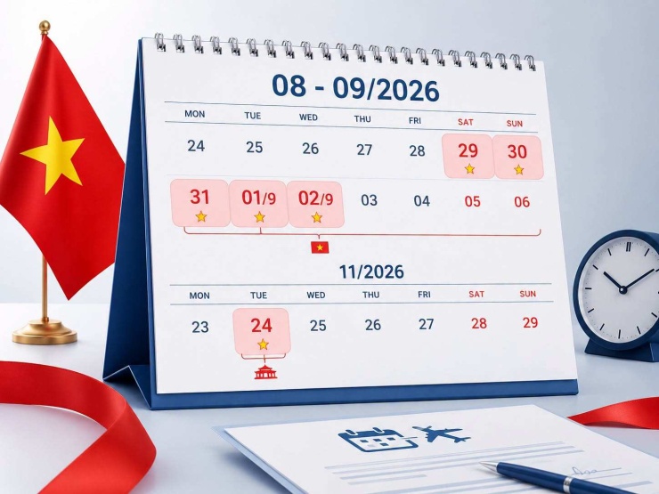 Người lao động có 5 ngày nghỉ liên tiếp dịp Quốc khánh 2/9. Ảnh minh họa