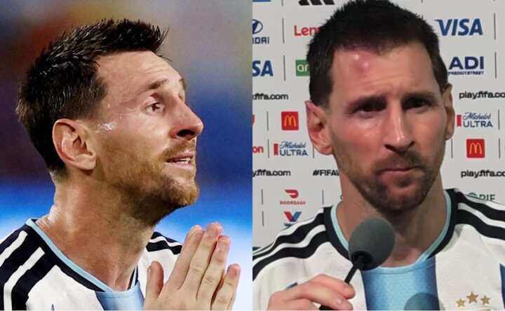 Hai khoảnh khắc đặc biệt của Lionel Messi.
