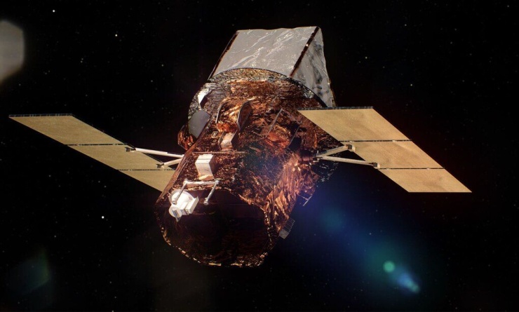 Hình mô phỏng kính viễn vọng Swift trên không gian. Ảnh: NASA