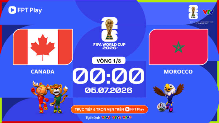 Canada vs Morocco. Ảnh: FPT Play