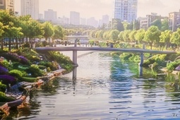 Sông Tô Lịch thay đổi ra sao trong quy hoạch Hà Nội tầm nhìn 100 năm?