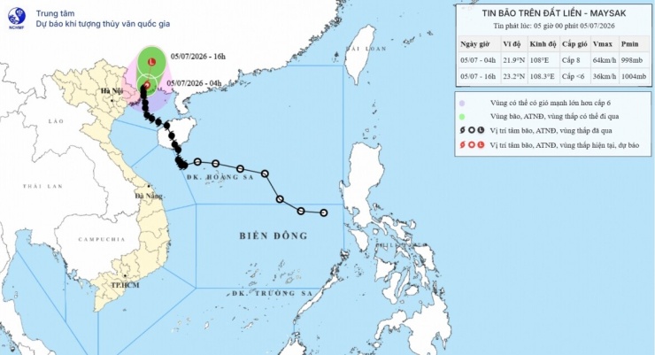 Bão số 1 suy yếu dần trên đất liền Trung Quốc, Quảng Ninh tiếp tục có mưa rất to - 1