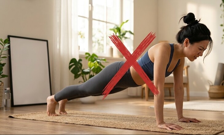 Tự tập yoga mà không có sự hướng dẫn trực tiếp dễ dẫn đến sai tư thế.