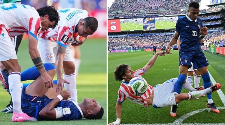 Mbappe và dàn sao ĐT Pháp liên tục bị phạm lỗi thô bạo