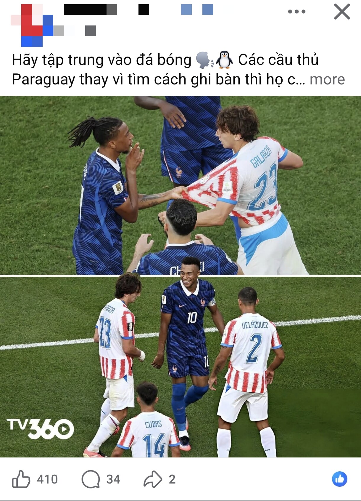 Hành động xấu xí của Paraguay.