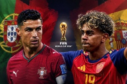 Trực tiếp bóng đá Bồ Đào Nha - Tây Ban Nha: Ronaldo đọ tài Yamal (World Cup)