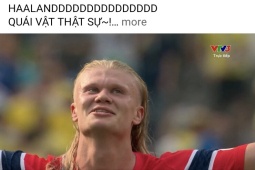 Dân mạng "rùng mình" với "con quái vật" Erling Haaland vừa đè bẹp Brazil tại World Cup 2026