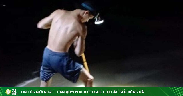 Dùng xẻng đào con thụt lùi trên bãi biển Lăng Cô ở Huế, con đặc sản này hiếm chỉ người sành mới biết cách tìm