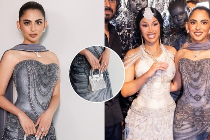 Ái nữ tỷ phú Ambani xách túi Birkin đắt bậc nhất thế giới