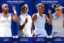 Bán kết tennis đỉnh cao Wimbledon: Gauff đại chiến Muchova, Kostyuk đấu lịch sử với Noskova