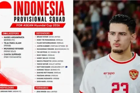 Indonesia gọi 14 cầu thủ con lai, quyết tranh nhất bảng với Việt Nam tại ASEAN Cup 2026