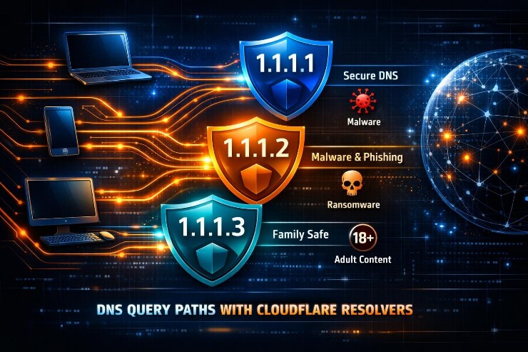 Cloudflare cung cấp các giải pháp DNS an toàn cho gia đình.