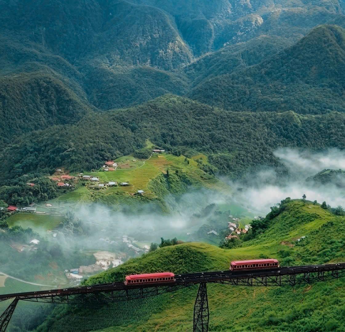 Khung cảnh hùng vĩ tại Sa Pa. Ảnh: Chảo Láo Lở
