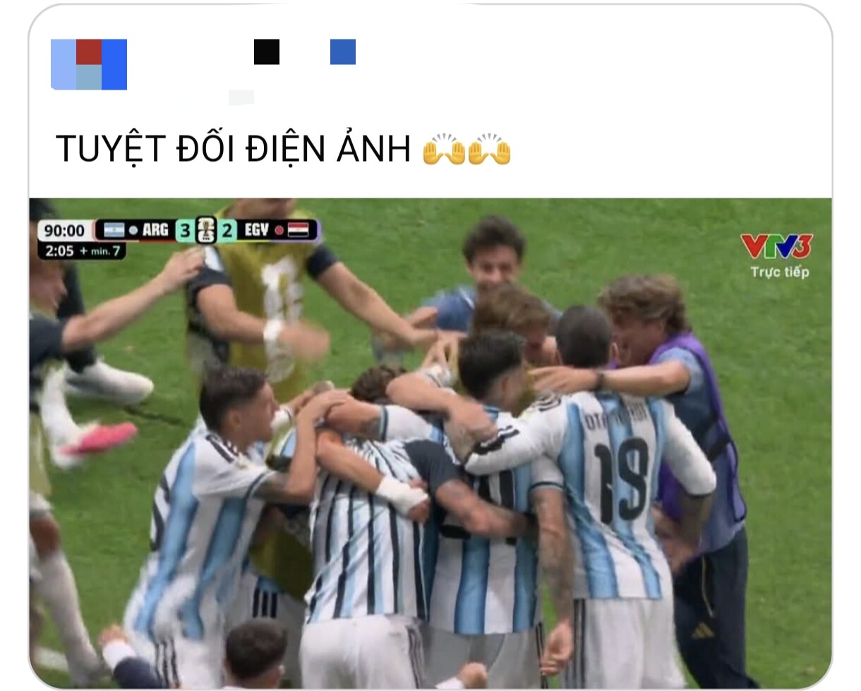 "Tuyệt đối điện ảnh" màn lội ngược dòng ngoạn mục của Argentina.