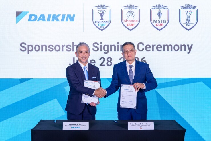 Daikin chính thức trở thành đối tác chiến lược của ASEAN United FC