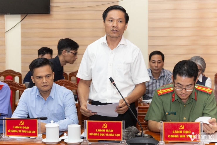 Ông Hoàng Minh Cảnh, Phó Giám đốc Sở GD-ĐT Tuyên Quang.