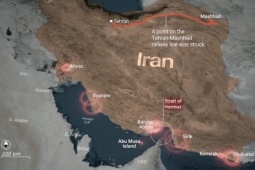 Mỹ tấn công cầu đường sắt chiến lược nối Iran với Trung Quốc và Nga