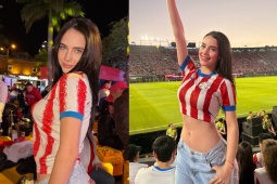 Fan nữ Paraguay mang vẻ đẹp vạn người mê, xứng danh "đệ nhất mỹ nhân" World cup