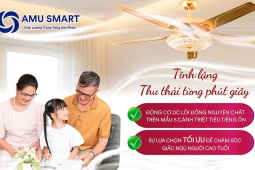 Quạt trần đèn AMU Smart: Giải pháp làm mát tiết kiệm cho mùa hè 2026