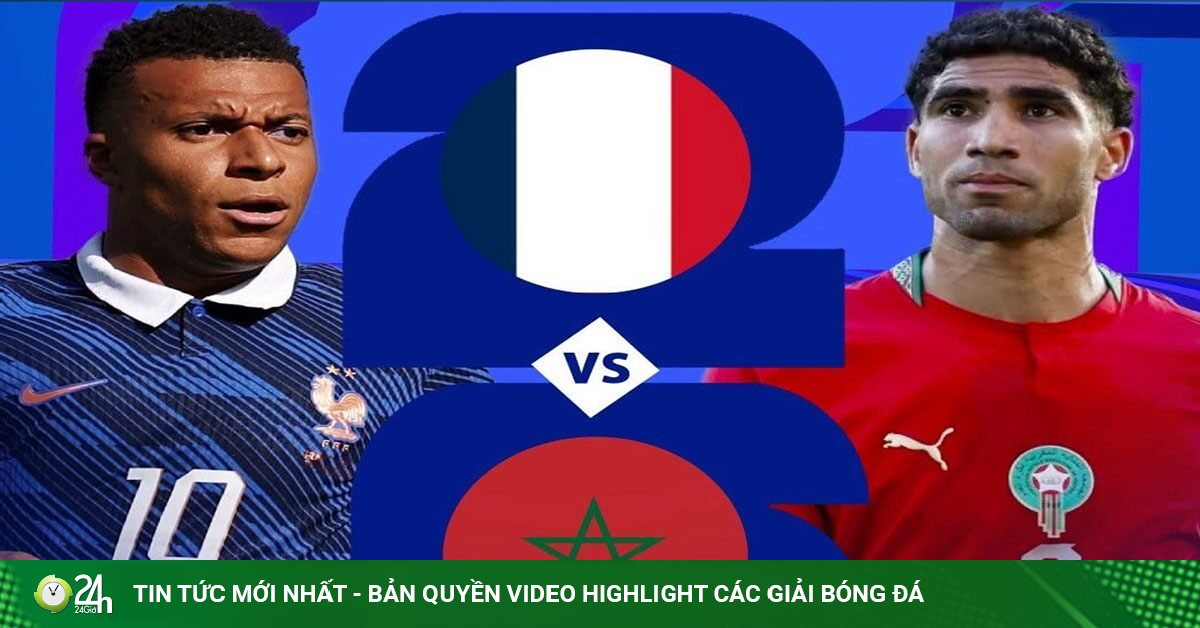 Trực tiếp bóng đá Pháp - Morocco: Mbappe thách thức "ông lớn" châu Phi (World Cup)