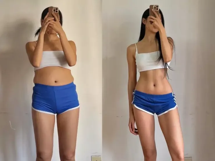 Vóc dáng Jian Ban sau khi giảm 11 kg.