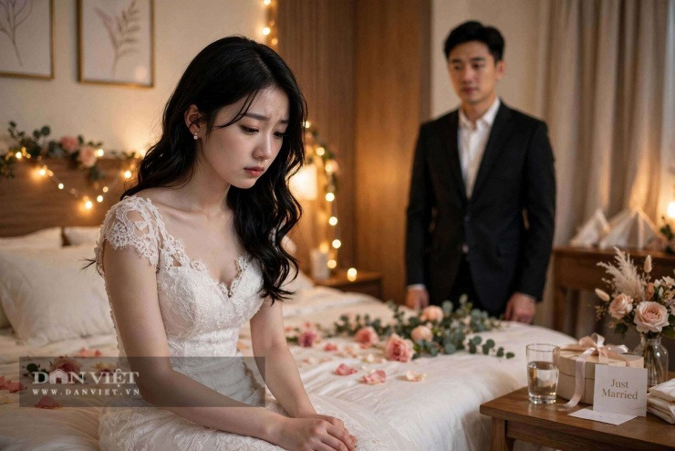Đêm tân hôn của tôi trôi đi trong im lặng.